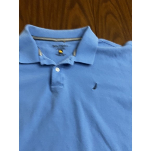 VTG Nautica Men's Sz XL Blue Classic Fit Polo Shirt Collared Embroidery Logo - Picture 3 of 7